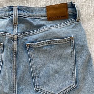 DENIM FORUM “The Arlo” High rise straight leg